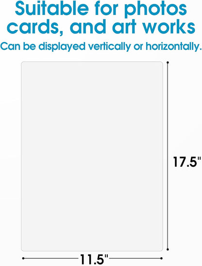 5 Mil Laminating Sheets, Hold 11 X 17 Inches Sheet, 25 Pack Thermal Laminating Pouches, 11.5 X 17.5” Laminate Sheets for Laminator, Clear Lamination Sheet Paper, Office School Home Supplies